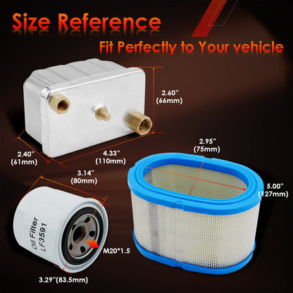Air Oil Fuel Filter Kit For Fleetguard Onan Cummins HDKAH HDKAJ HDCAA 1492513