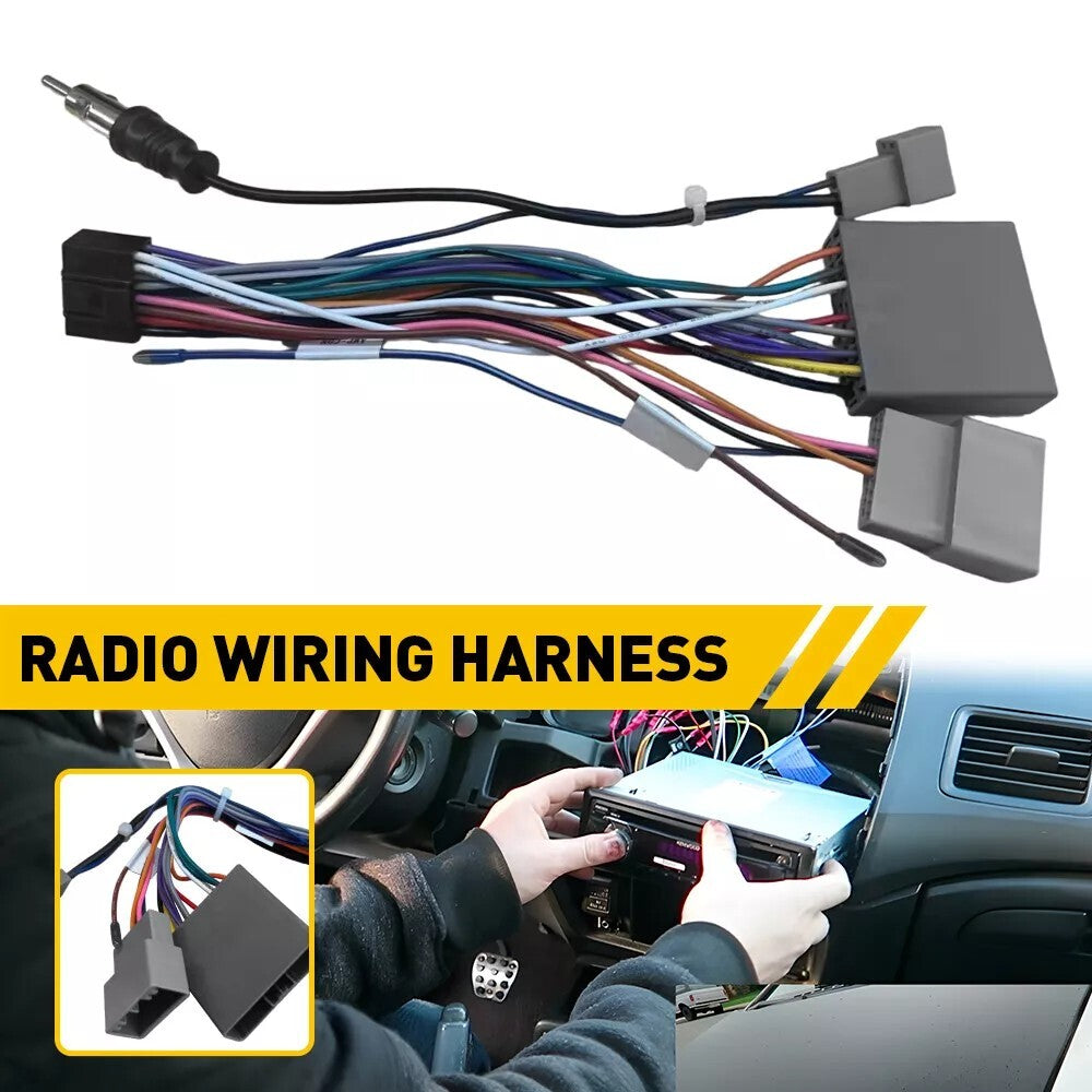 Radio Wiring Harness Car Stereo Wiring Harness For 2006-2009 Honda Civic CRV
