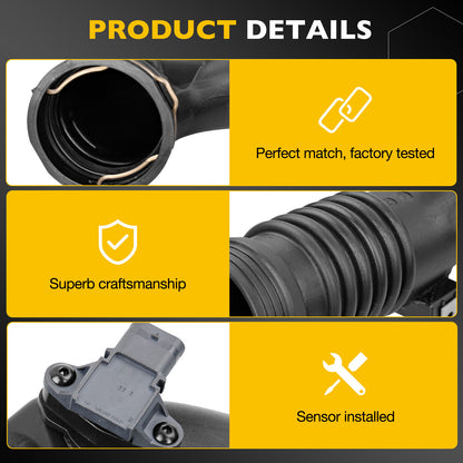 Air Turbocharger Pipe Hose Rear Duct For BMW 535i 640i 740i X5 X6 13717609811