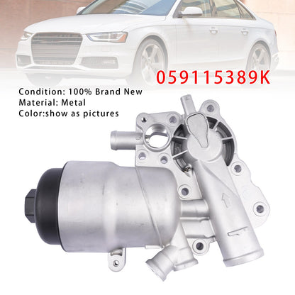 Oil Filter Housing Oil Cooler For Audi A4 A5 A6 A8 Q5 Q7 Quattro VW Touareg 3.0