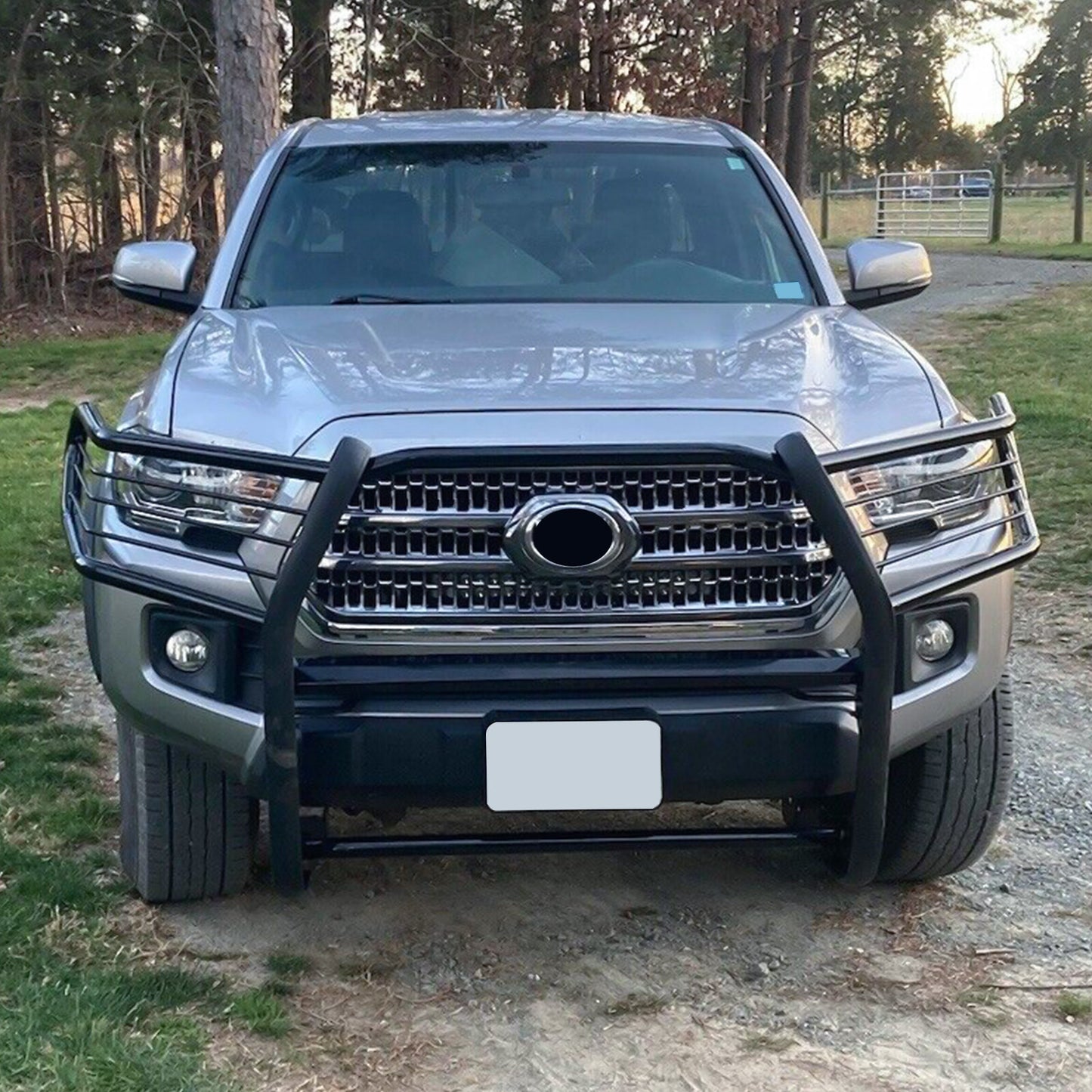 Solid Spare Headlight Grill Grille Front Bumper Brush Guard For Toyota Tacoma 2016-2023