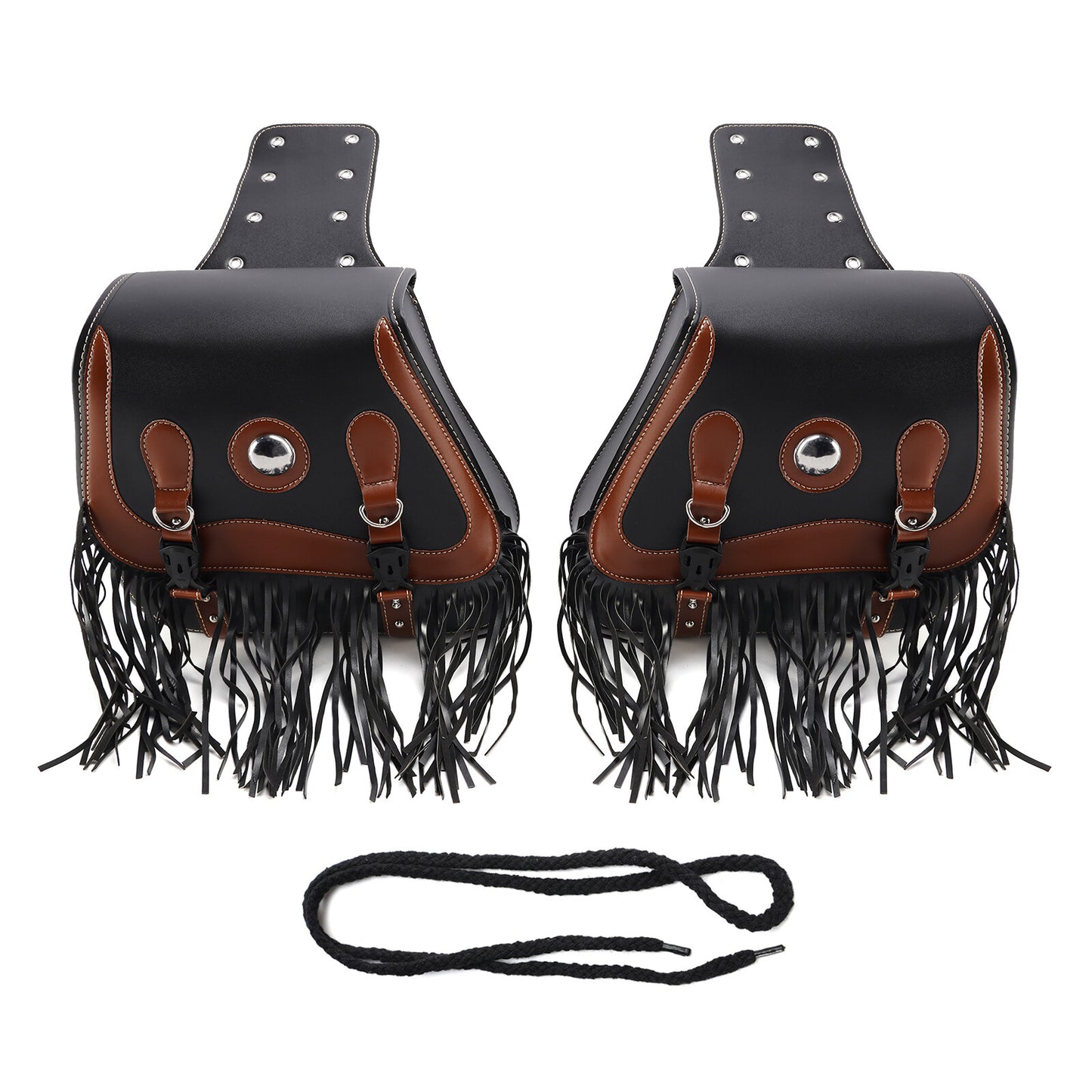Side Tail Bag Saddlebag Color Matching Luggage Black 26L For Scooter Motorcycle