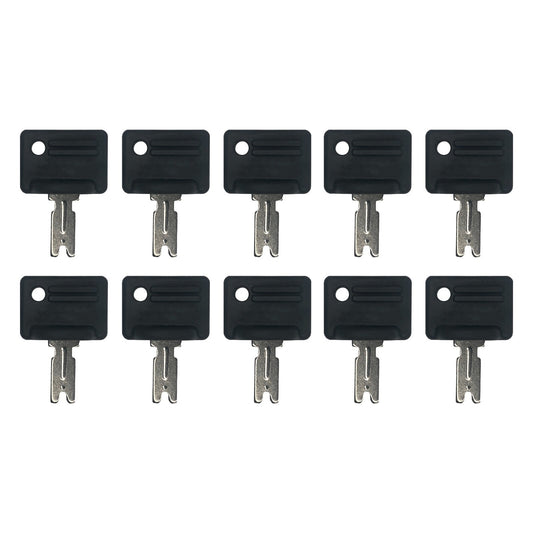 Solid Spare (10) Ignition Key For Caterpillar Crown Yale Hyster Gradall - 107151-002, 166