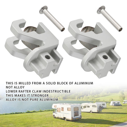2PCS Alminum RV Rafter Claw Satin Hardware For Dometic SUNCHASER II Awning