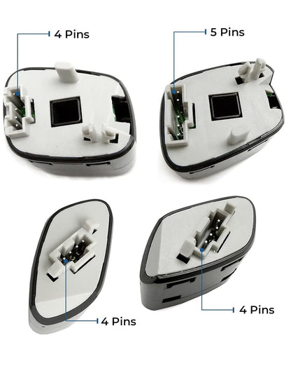 4Pcs Steering Wheel Switch Control Buttons For Chevy Silverado 1500 GMC Sierra