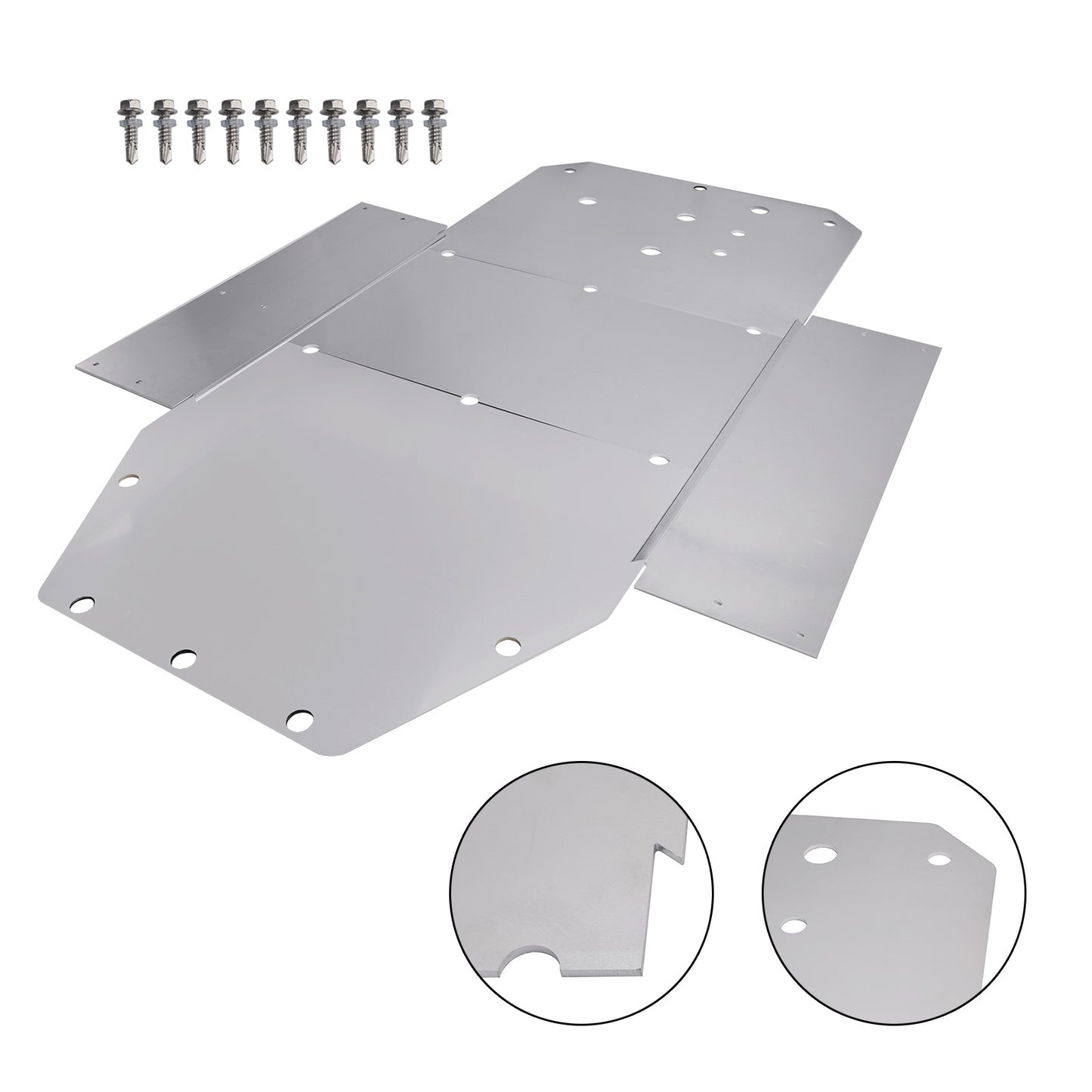 Chassis Guard Aluminum Skid Plate For Polaris Rzr 800 2008-2014 S 900 2015-2016