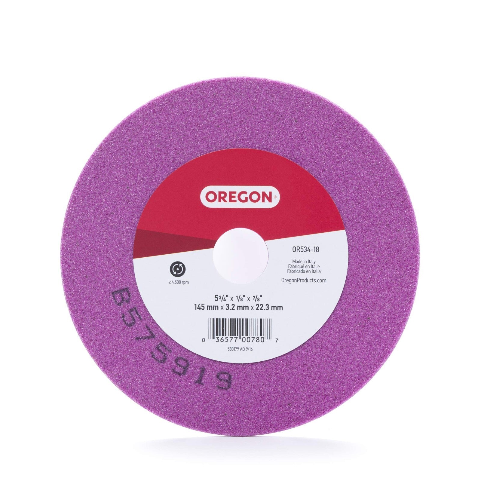 Solid Spare Oregon OR534-18A Grinding Wheel, 5-3/4-Inch by 1/8-Inch
