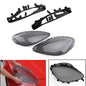 Smoke Headlight Lens Replacement & Black Gaskets Trim Kit For Corvet C6 05-13 US
