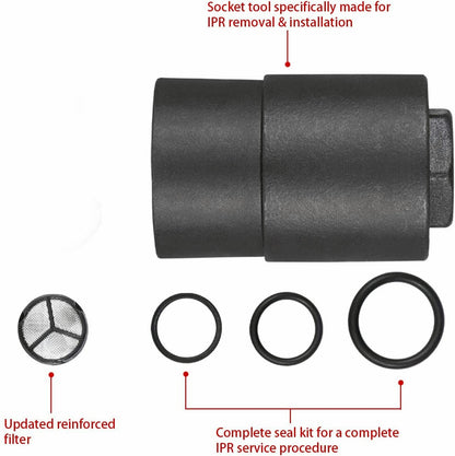 6.0 IPR Valve Socket with Seal Kit For 2003-2010 Ford 6.0L Powerstroke F250 F350