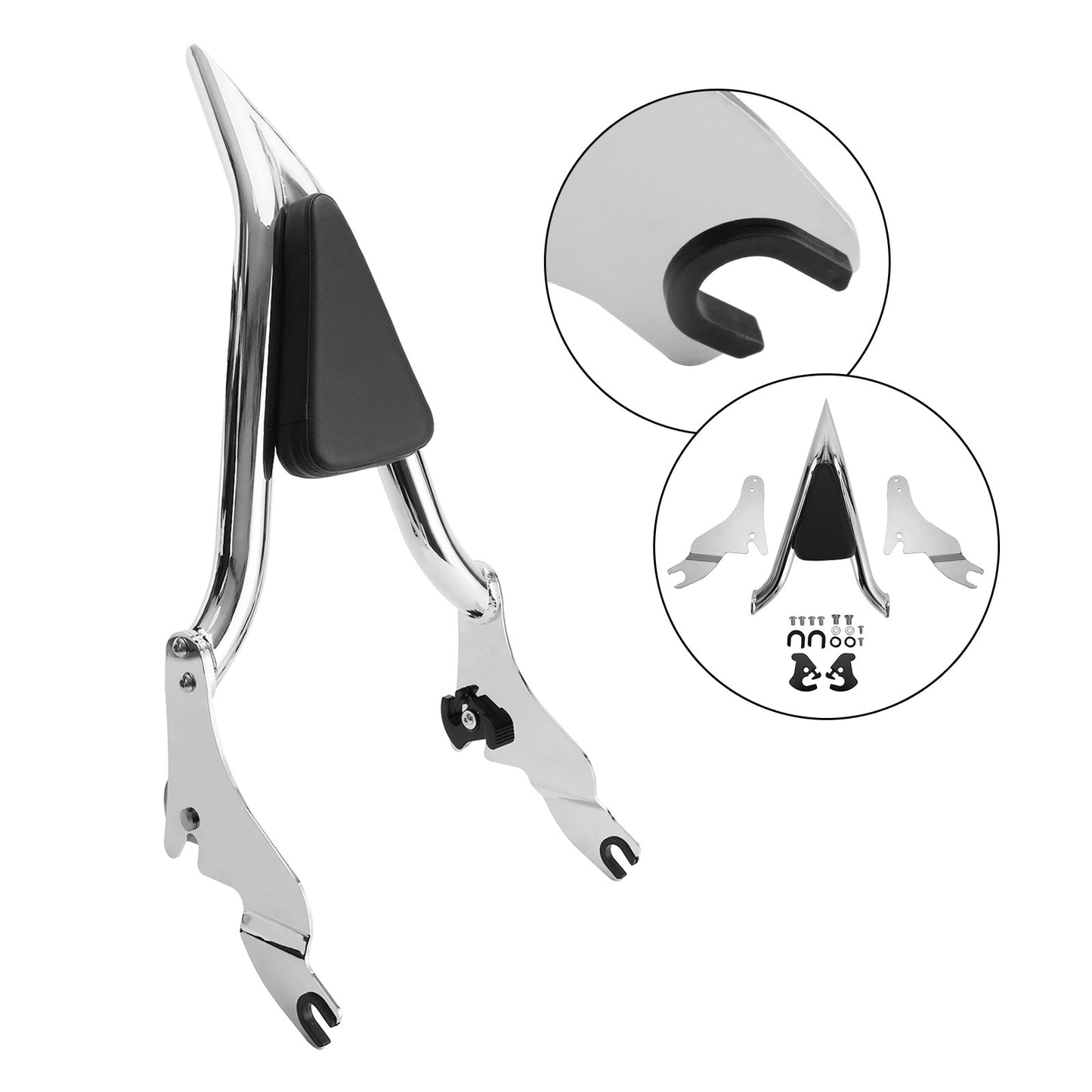 Backrest Sissy Bar for CVO Road Glide Street Road King 2009-22 CHR