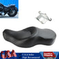 Leather Driver&Passengereat 2-up Forportster XL883N XL1200N 2004-2018 Black