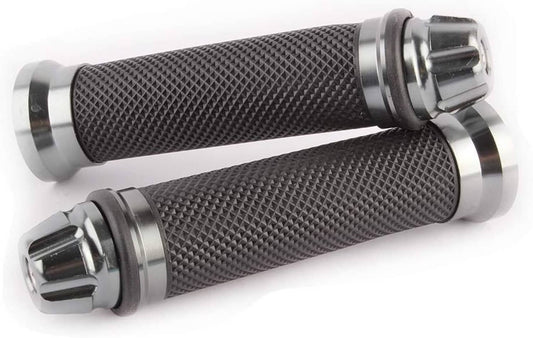 Solid Spare Titanium 7/8" 1" Handlebar Hand Grip Rubber Gel For Honda Suzuki Kawasaki Yamaha