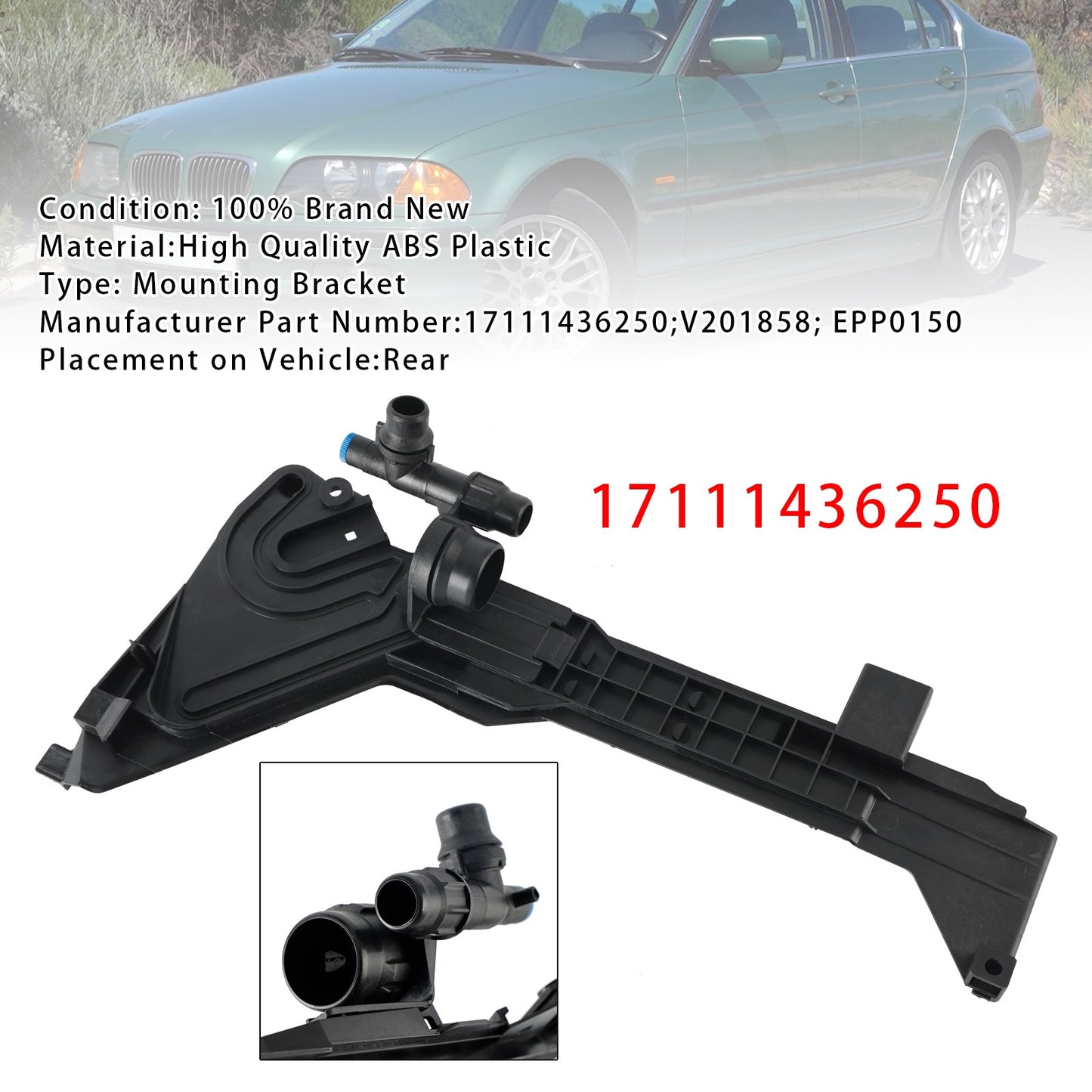 Radiator Expansion Tank Mounting Plate For BMW E46 MT 17111436250