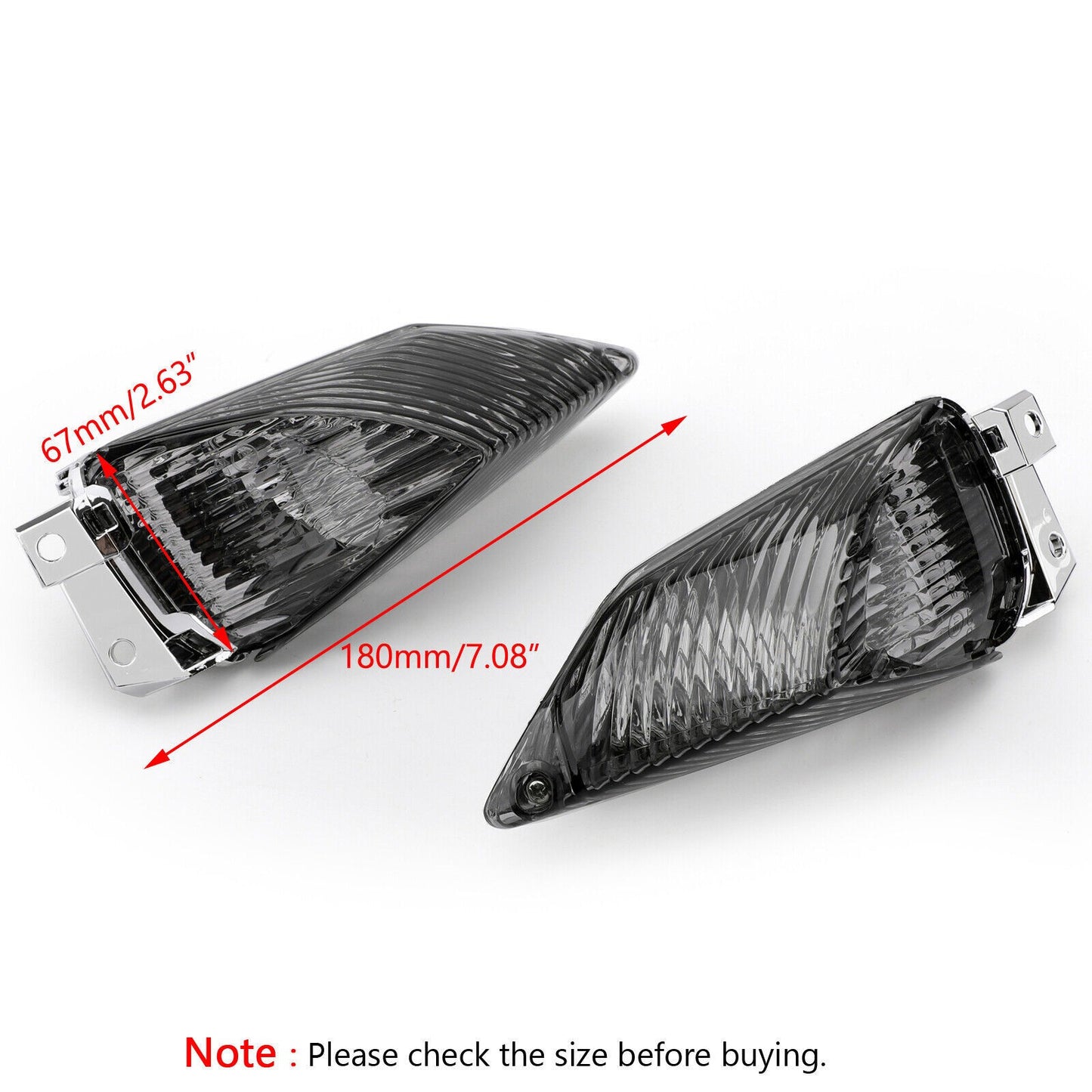 Rear Turn Signals Lens For Suzuki GSXR1000 2009-2010 K9 Smoke  AV
