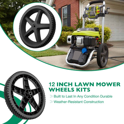2 Pack 12" x 1.75" 1/2-Hub Pressure Washer Wheels For Homelite Ryobi RY80940B