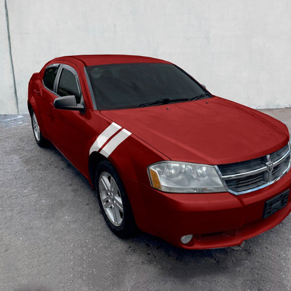 3" Dual Fender Stripe Hash Mark Stripe Decal Graphic Kit For Dodge Avenger