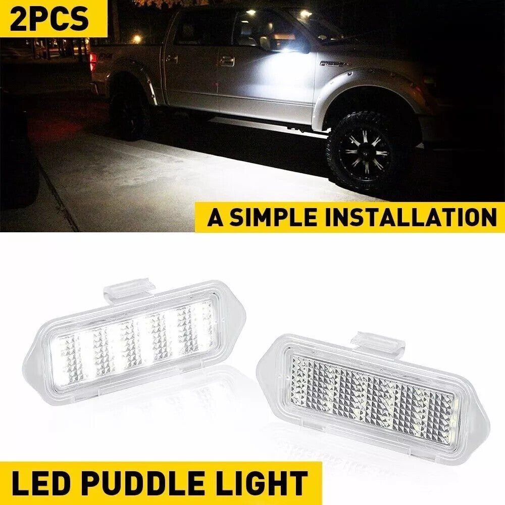 LED Side Mirror Puddle Lights For 03-06 Escalade Silverado Suburban Tahoe Sierra