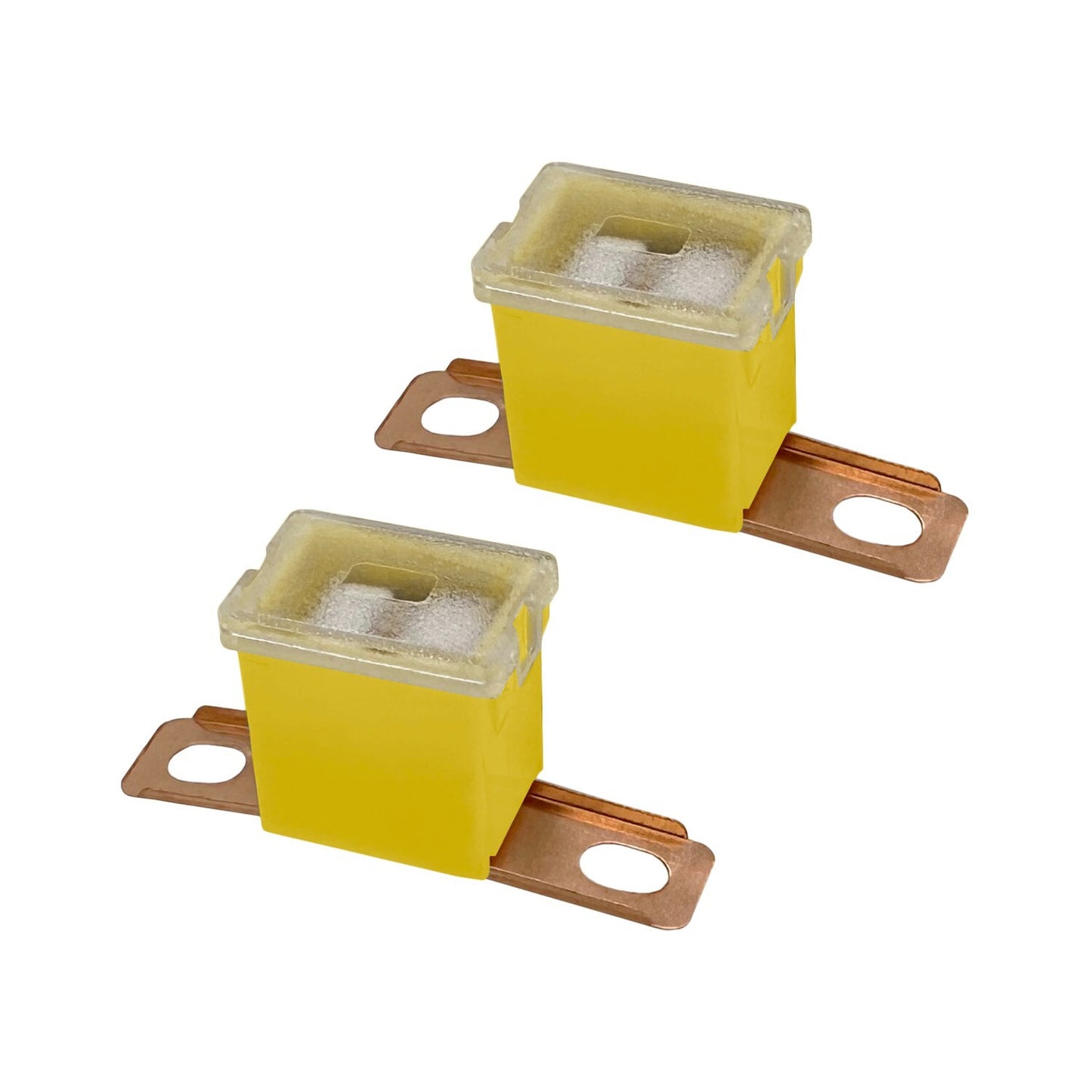 60A Bent Male 9/16" Fuse Cartridge FLD PAL Auto Link for Car Truck RV SUV - 2pk