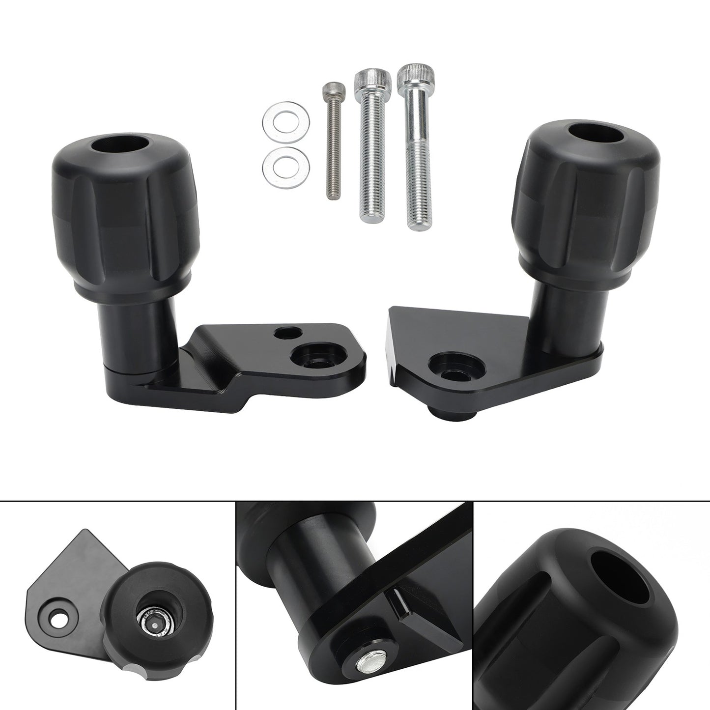 Crash Bobbins Protector Sliders Aluminum Black Fit For Suzuki Gsx-R 1000 R 17-21
