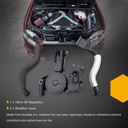 PCV Valve Crankcase Vent Oil Separator Kit For Audi A3 A4 A5 VW CC 06H103495AH