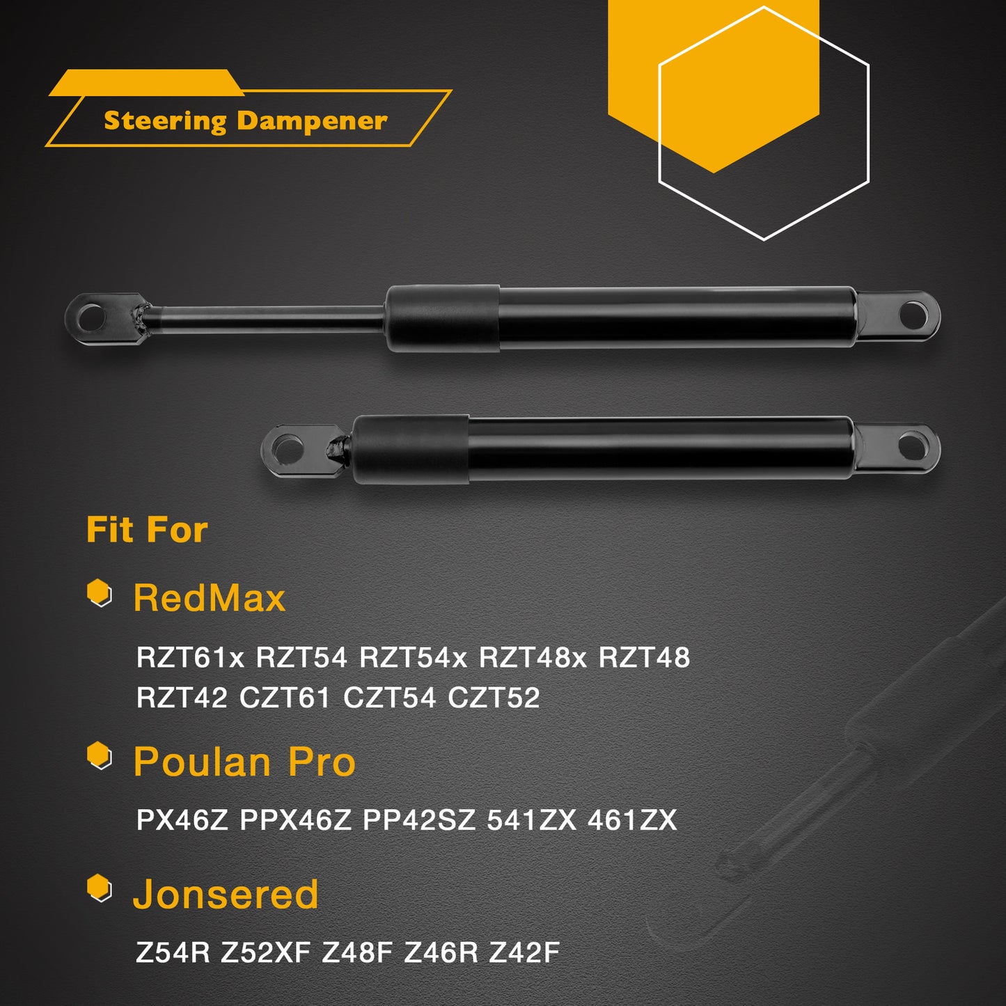 539102720 Steering Shock Dampers For Husqvarna BZ EZ MZ RZ Poulan RedMax Mowers
