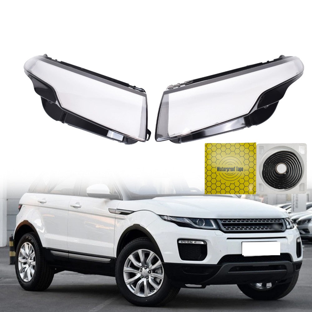 1Pair Headlight Lens Cover Fits For Land Rover Range Rover Evoque 2012-2019