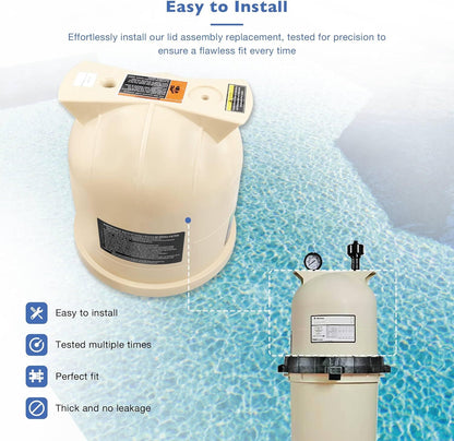 Pool Filter Cover Lid For Pentair Clean & Clear Predator Pool & Cartridge Filter