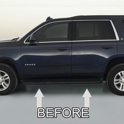 CHROME RUNNING BOARD TRIM MOLDING PACKAGE For 2015-2020 CHEVY TAHOE SUBURBAN