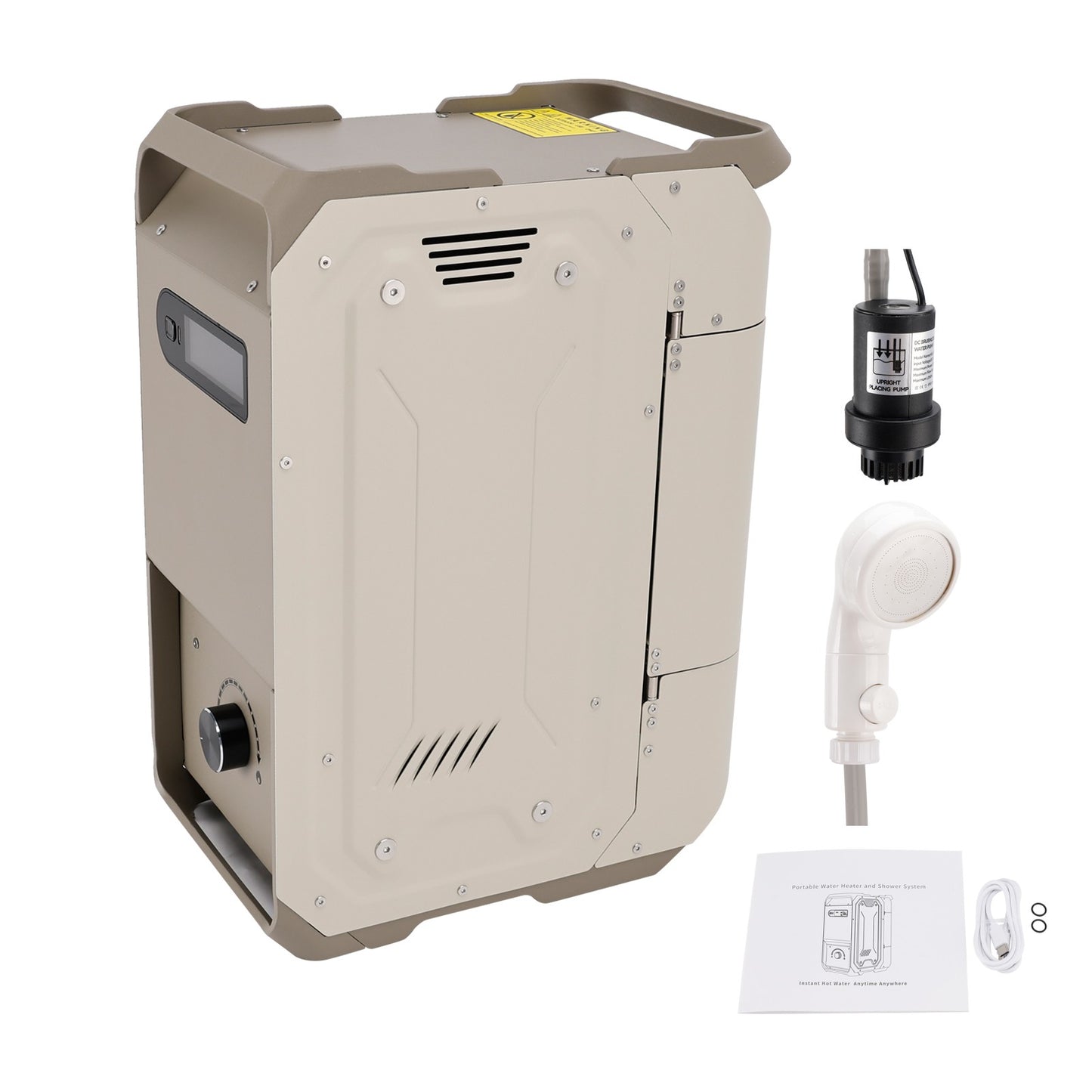 Portable Water Heater For RV Camping  7800mAh 3.3h Rechargeable Camping Cleaning
