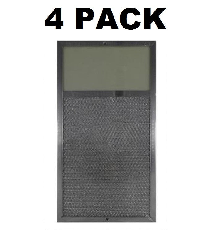 Solid Spare (4) Rangaire 610027 For Range Lens Grease Filter 7-5/8"x14-1/8"x3/8" (AFF119-L)