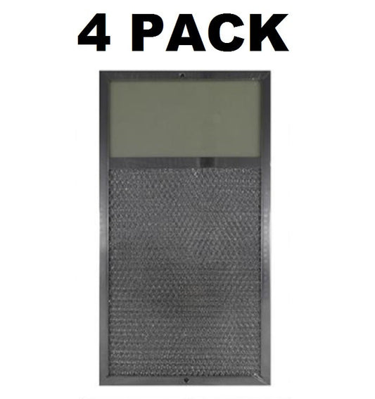 Solid Spare (4) Rangaire 610027 For Range Lens Grease Filter 7-5/8"x14-1/8"x3/8" (AFF119-L)