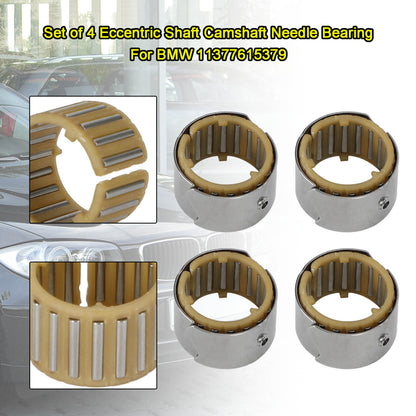 Set of 4 Eccentric Shaft Camshaft Needle Bearing for BMW 11377615379