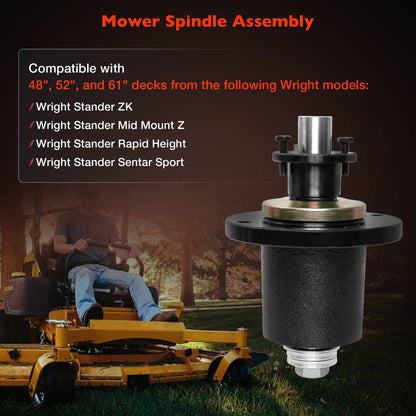 Spindle Assy For Wright Sentar Sport & Rapid Height 48 52 61 in  Decks 71460115