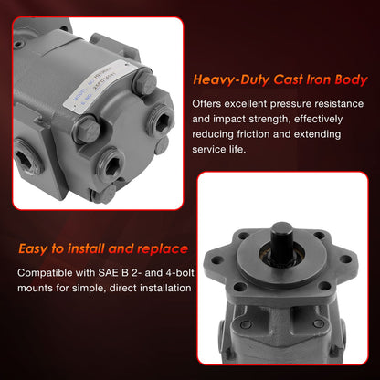 H2136201 Hydraulic Pump 3000 PSI 7/8"-13 Spline Shaft Heavy-Duty Hydraulic Pump