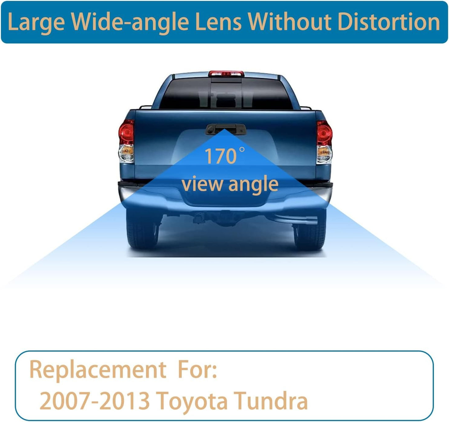 Rear View Backup Camera Chrome Tailgate Handle For 05-16 Ford F-150 F-250 F-350