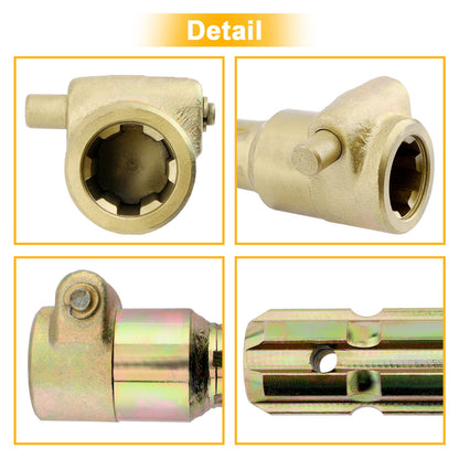 Upgraded PTO Extender Adapter for Tractor, 1-3/8" & 6 Spline Female & Male 70HP