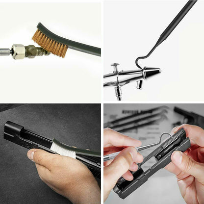 9X Gun Cleaning Kit For Rifle Pistol Handgun Shotgun Cleaning Set Gun Brush