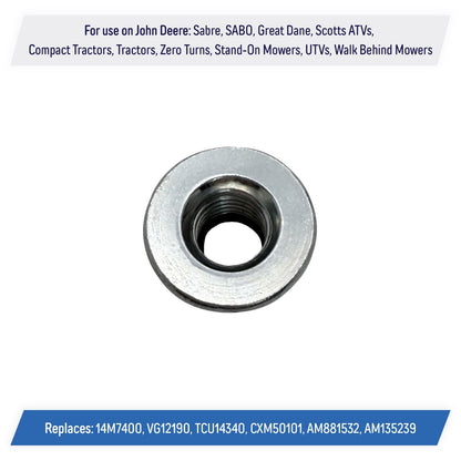 Lock Nut 10mm for John Deere Sabre SABO, Great Dane, Scotts, ATV/UTV 14M7400