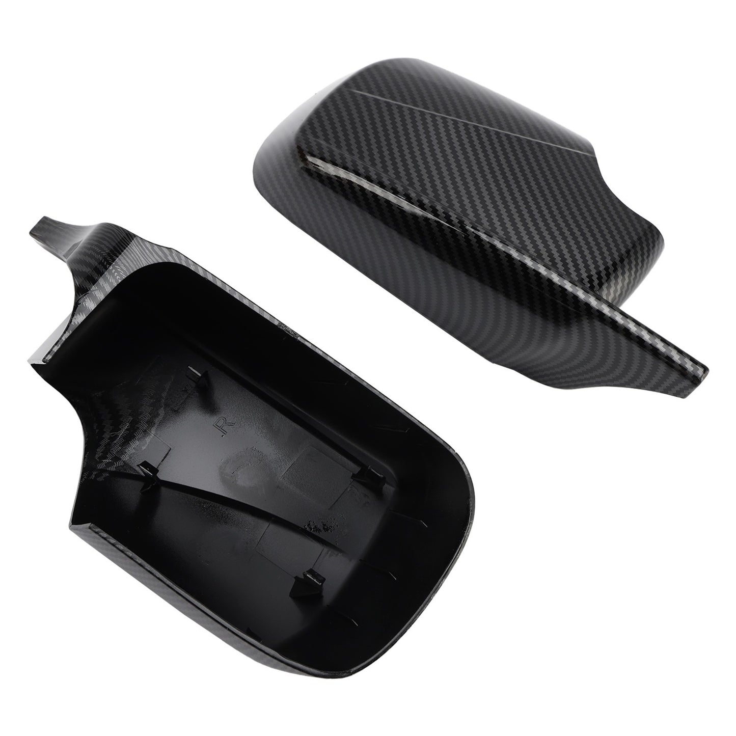 2x M Style Wing Car Side Mirror Cover Caps for BMW E46 Sedan E39 4DR 1998-2005