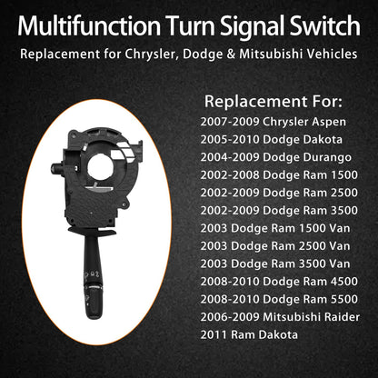 Turn Signal Windshield  Wiper Switch Fits 02-10 Dodge Ram Durango Chrysler Aspen