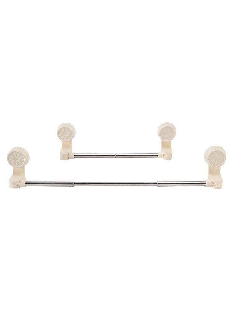 2x RV Shower Corner Storage Bar  Adjustable Stainless Steel Rod 11.8-23.6 inches