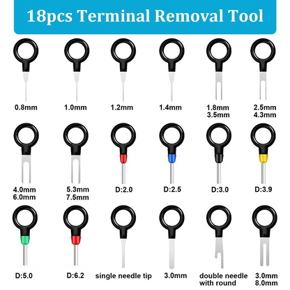 739Pcs Automotive Electrical Connector Pins Kit Terminal Removal Tool Wire Seals