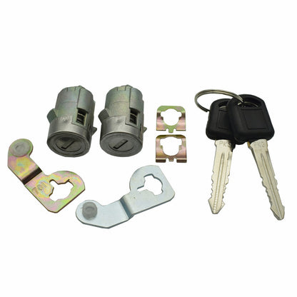 Door Lock Cylinder Set With Keys & Clips For 2001-2006 CHEVY SILVERADO TAHOE