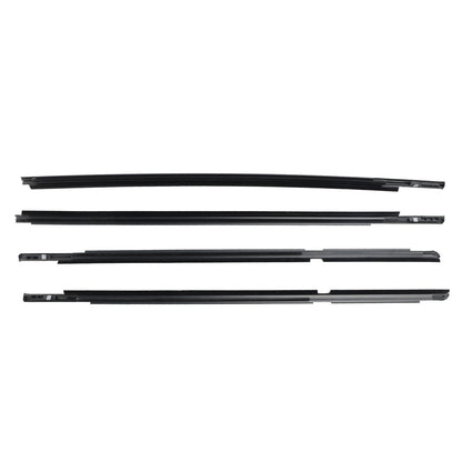 4pcs Outer Door Glass Weatherstrip Moulding For Toyota Yaris Vitz 2005-2010 US