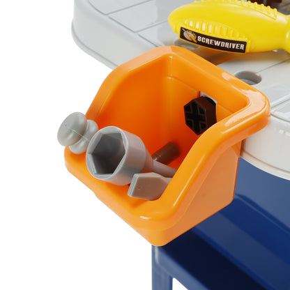 37+Pcs Kid Workbench Electric Drill Tool Pretend Play Workshop Construction Toy