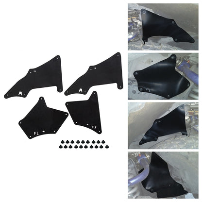 Solid Spare 4PCS Splash Guards Fender Liners For Toyota 4Runner Lexus GX 470 2003-2022