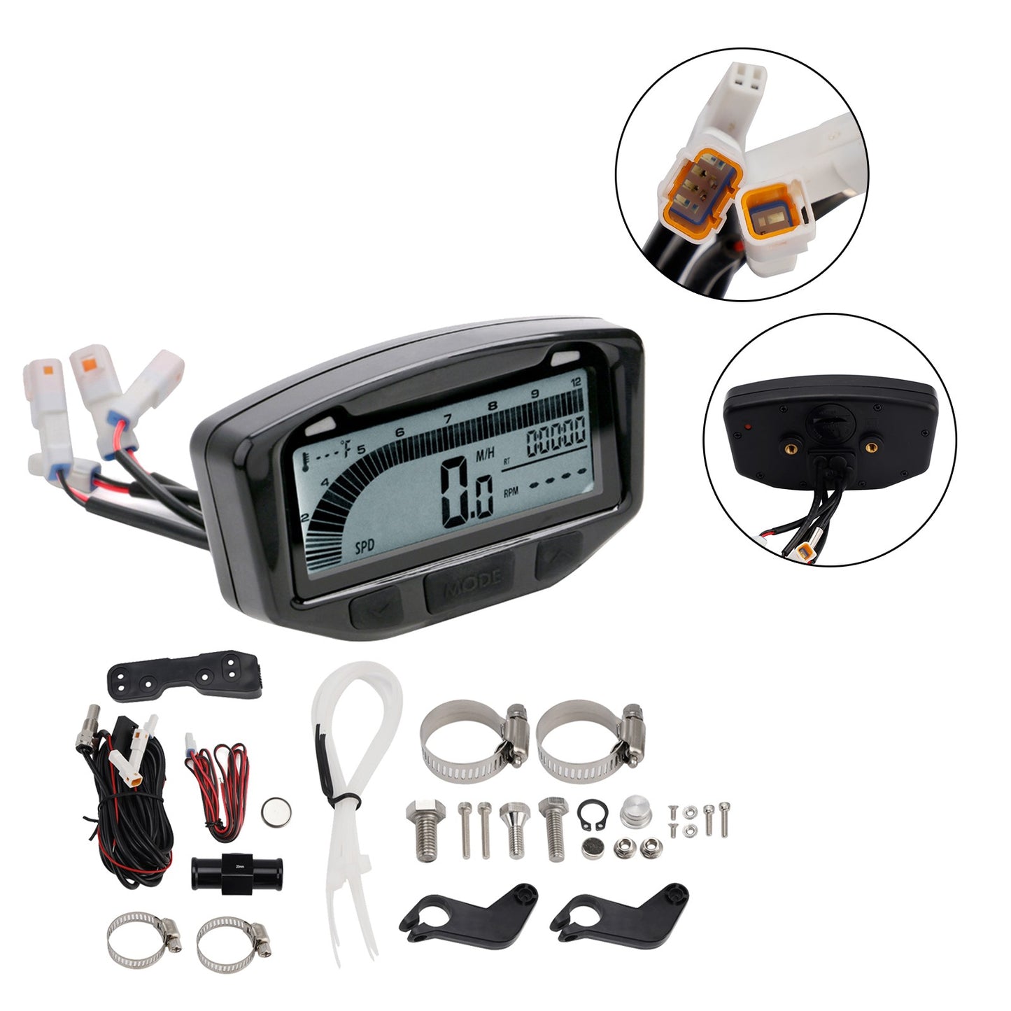 Speedometer Odometer Tachometer Digital Lcd Fits For Honda Cg150 2010-2012 2011