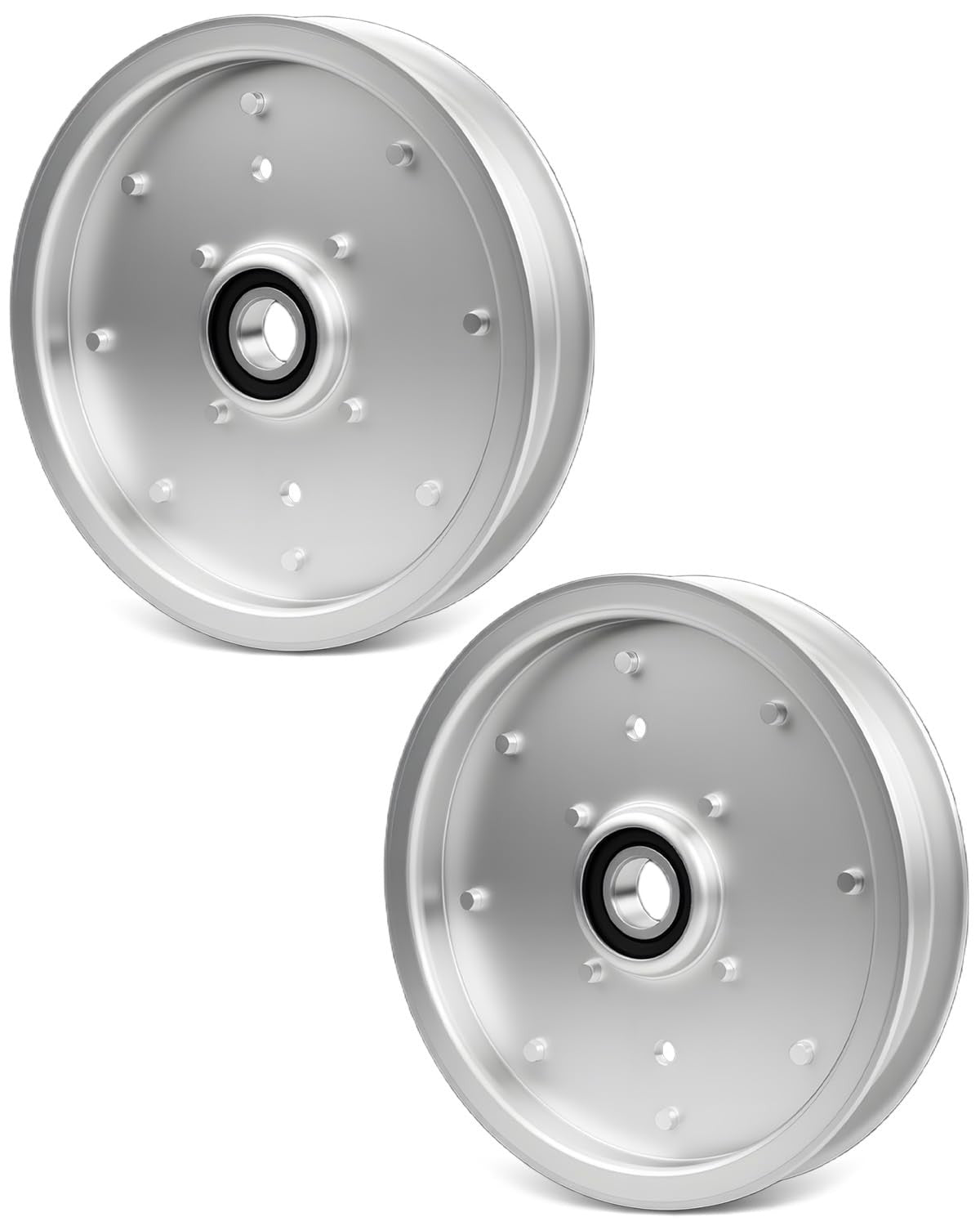 2X AUC10172 Deck Flat Idler Pulley For John Deere Z335E Z525E Z535M Z535R ZTrak