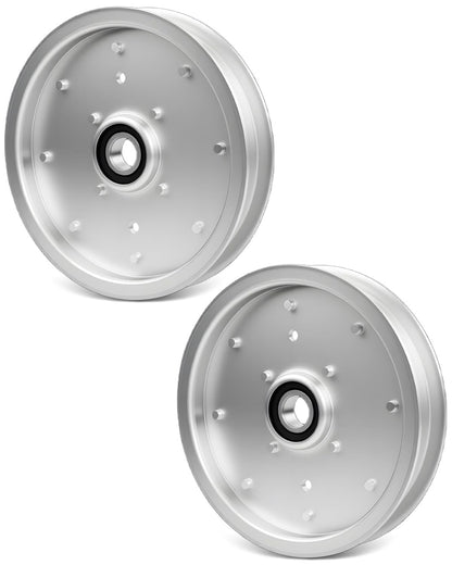 2X AUC10172 Deck Flat Idler Pulley For John Deere Z335E Z525E Z535M Z535R ZTrak