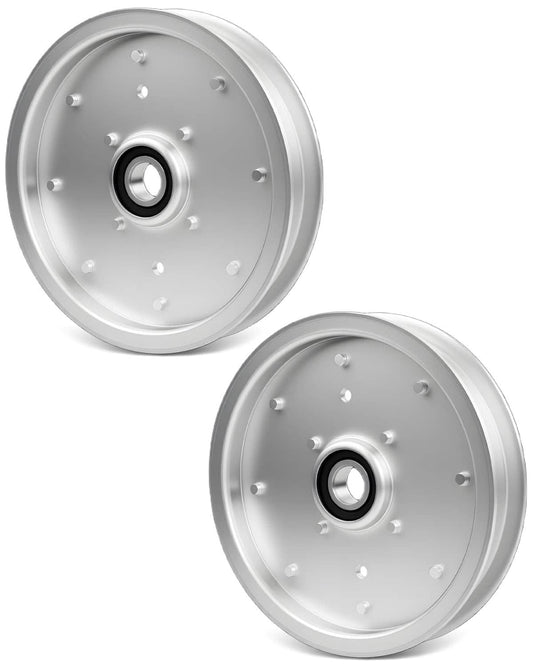 Solid Spare 2X AUC10172 Deck Flat Idler Pulley For John Deere Z335E Z525E Z535M Z535R ZTrak